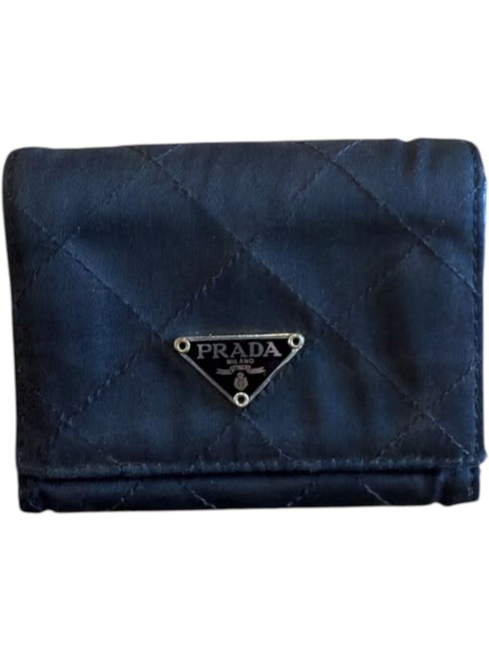 736146CR C1 Prada Wallet Black Leather